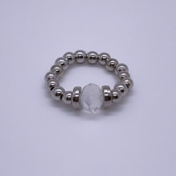 NIB Wool + Pepper Co. Iridescent & Silver Ring - Picture 3 of 8